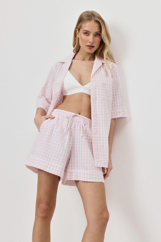 sku: JULIENNE | Brand: Aruelle  | Size: XSmall Small Medium Large XLarge  | Colors: Светло-Розовый  | Бренды Aruelle | Домашняя одежда Пижамы | Title: Пижама с шортами JULIENNE