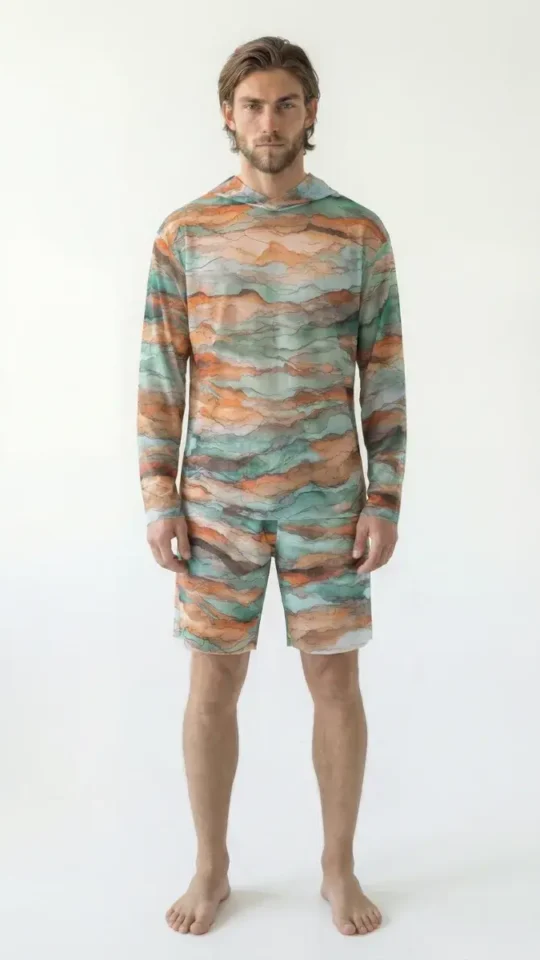 sku: 26003245 | Brand: RoDaSoleil  | Size: Small Medium Large XLarge XXLarge  | Colors: Цветной  | Бренды RoDaSoleil | Мужская коллекция Пляжная одежда | Title: Футболка ТАГАЗУТ с капюшоном