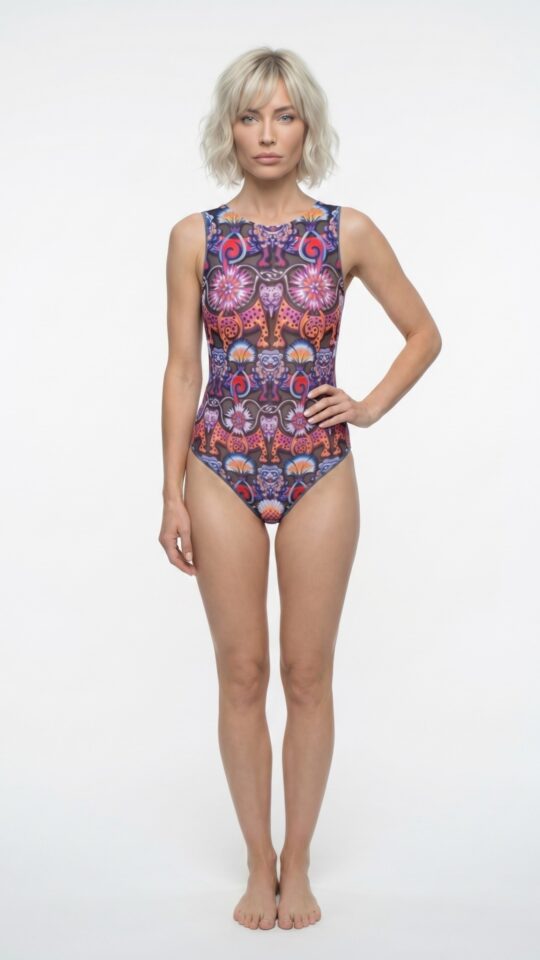 sku: 26001123 | Brand: RoDaSoleil  | Size: XSmall Small Medium Large XLarge  | Colors: Цветной  | Бренды RoDaSoleil | Купальники Слитные | Title: Слитный купальник СРЕДНЕВЕКОВЬЕ Серый