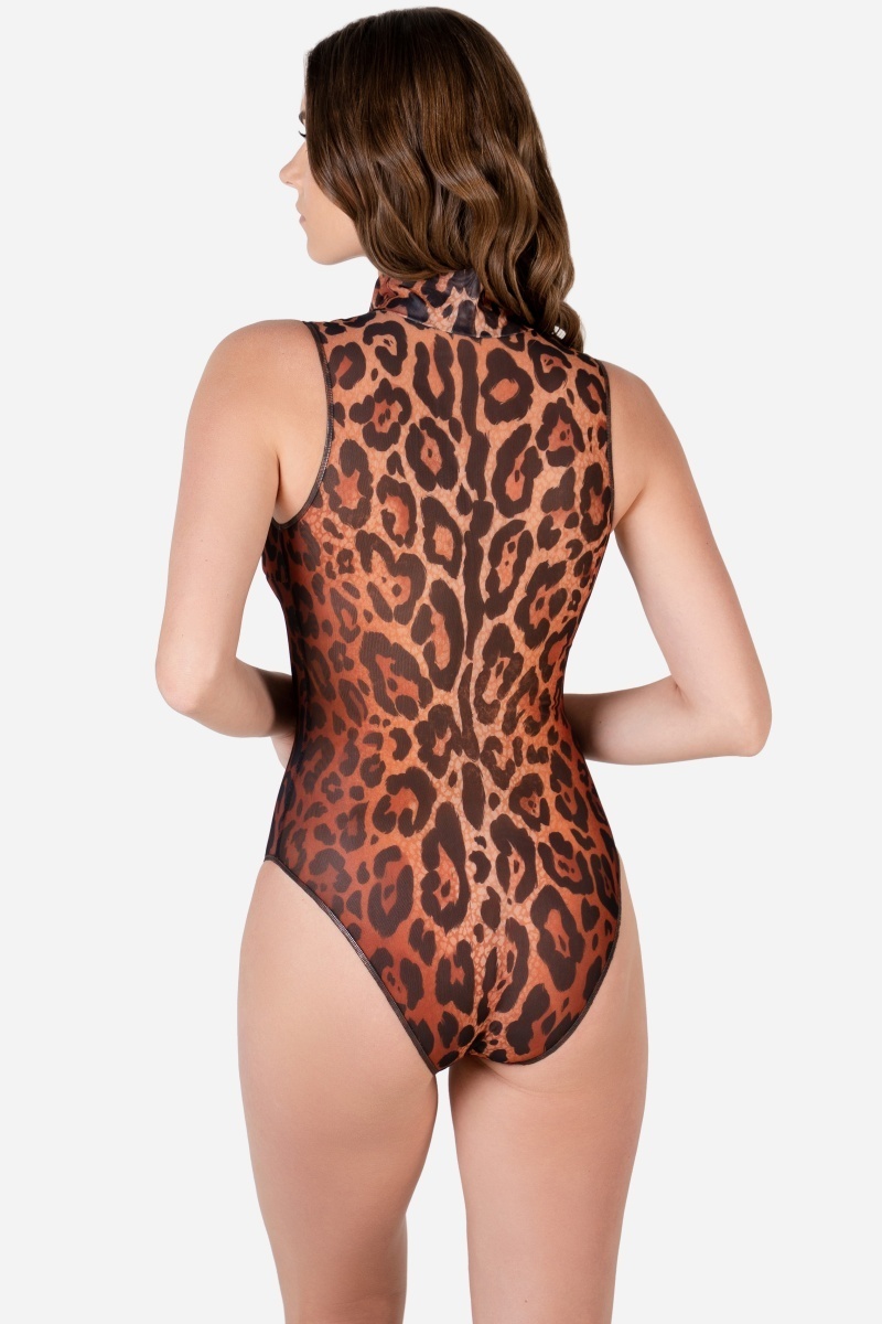 sku: 26003725 | Brand: RoDaSoleil  | Size: XSmall Small Medium Large XLarge  | Colors: Леопард  | Бренды RoDaSoleil | Купальники Слитные | Title: Слитный купальник ЛЕОПАРД 25