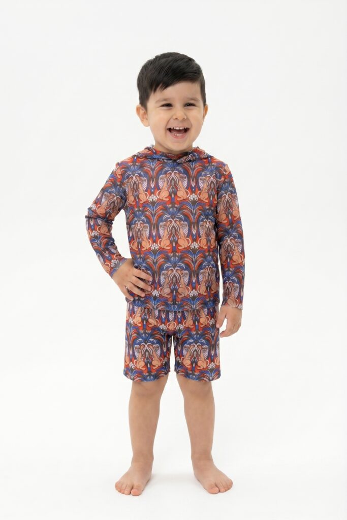 sku: 26002236 | Brand: RoDaSoleil  | Size: 104 110 116 122 128 134 140 146 152 158  | Colors: Цветной  | Бренды RoDaSoleil | Детские купальники | Title: Шорты детские СРЕДНЕВЕКОВЬЕ Зеленый
