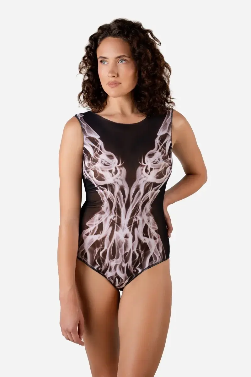 sku: 24001172 | Brand: RoDaSoleil  | Size: XSmall Small Medium Large XLarge  | Colors: Цветной  | Бренды RoDaSoleil | Купальники Слитные | Title: Слитный купальник ДЫМ