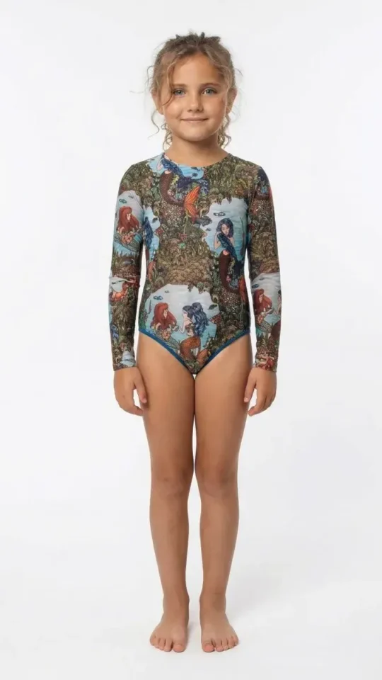 sku: 22002380 | Brand: RoDaSoleil  | Size: 104 110 116 122 128 134 140 146  | Colors: Цветной  | Бренды RoDaSoleil | Детские купальники | Title: Слитный купальник РУСАЛКИ