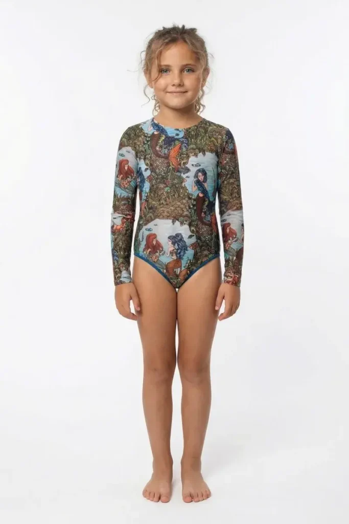 sku: 22002380 | Brand: RoDaSoleil  | Size: 104 110 116 122 128 134 140 146  | Colors: Цветной  | Бренды RoDaSoleil | Детские купальники | Title: Слитный купальник РУСАЛКИ