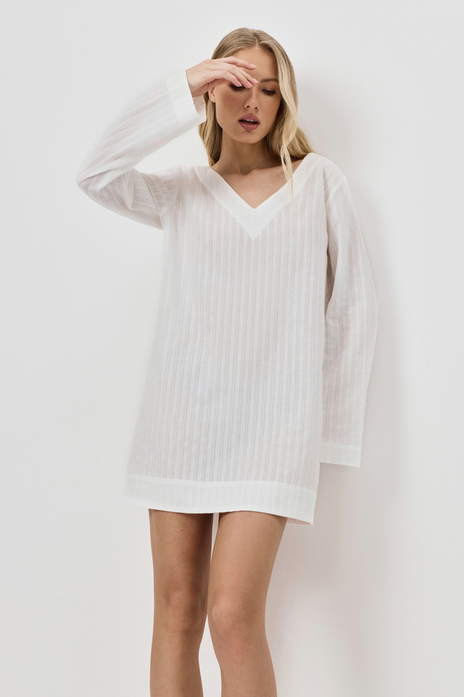 sku: ELARA | Brand: Aruelle  | Size: XSmall Small Medium Large XLarge  | Colors: Слоновая кость  | Бренды Aruelle | Домашняя одежда Платья | Пляжная одежда | Title: Платье ELARA