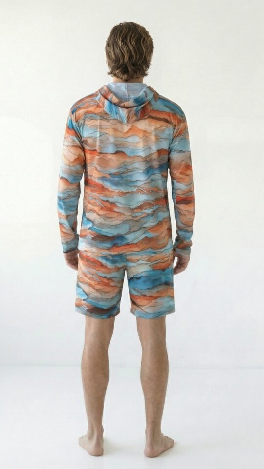 sku: 26003240 | Brand: RoDaSoleil  | Size: Small Medium Large XLarge XXLarge  | Colors: Цветной  | Бренды RoDaSoleil | Мужская коллекция Пляжная одежда | Title: Футболка АНЗА с капюшоном