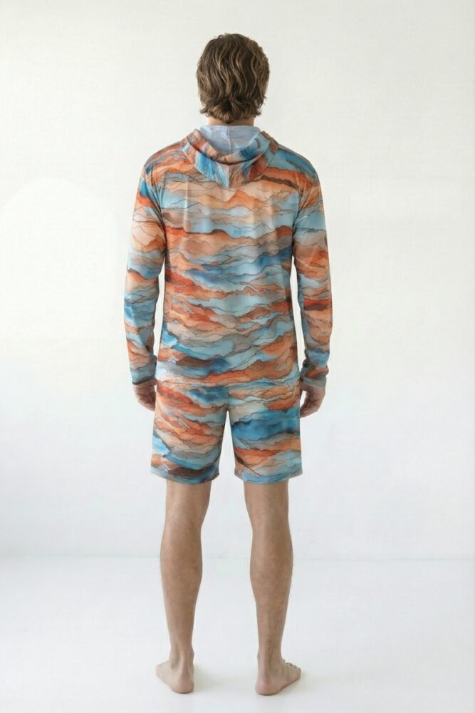 sku: 26003240 | Brand: RoDaSoleil  | Size: Small Medium Large XLarge XXLarge  | Colors: Цветной  | Бренды RoDaSoleil | Мужская коллекция Пляжная одежда | Title: Футболка АНЗА с капюшоном