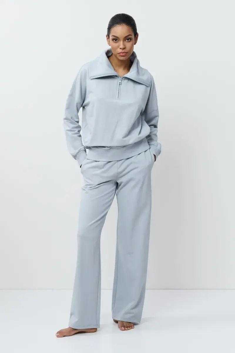 sku: BRISA SET | Brand: Aruelle  | Size: XSmall Small Medium Large XLarge XXLarge  | Colors: Серо-голубой  | Бренды Aruelle | Домашняя одежда Костюмы | Title: Комплект с брюками BRISA SET