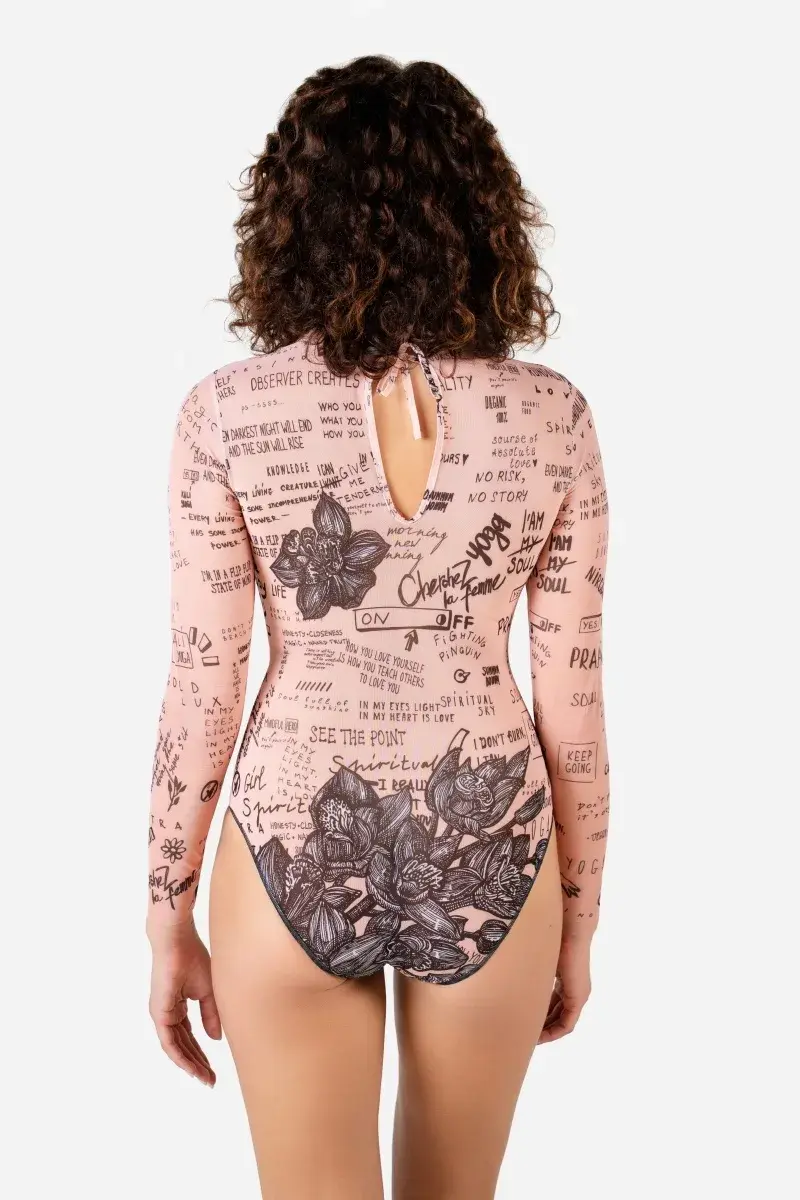 sku: 24001031 | Brand: RoDaSoleil | Size: XSmall Small Medium Large XLarge | Colors: Нюд | Бренды RoDaSoleil | Купальники Слитные | Title: Слитный купальник ТАТУ БОДИ-АРТ