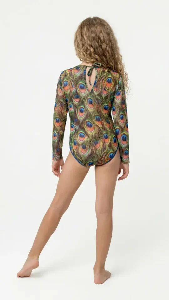 sku: 26002334 | Brand: RoDaSoleil  | Size: 104 110 116 122 128 134 140 146 152 158  | Colors: Цветной  | Бренды RoDaSoleil | Детские купальники | Title: Слитный купальник ПАВЛИН МАЮРА
