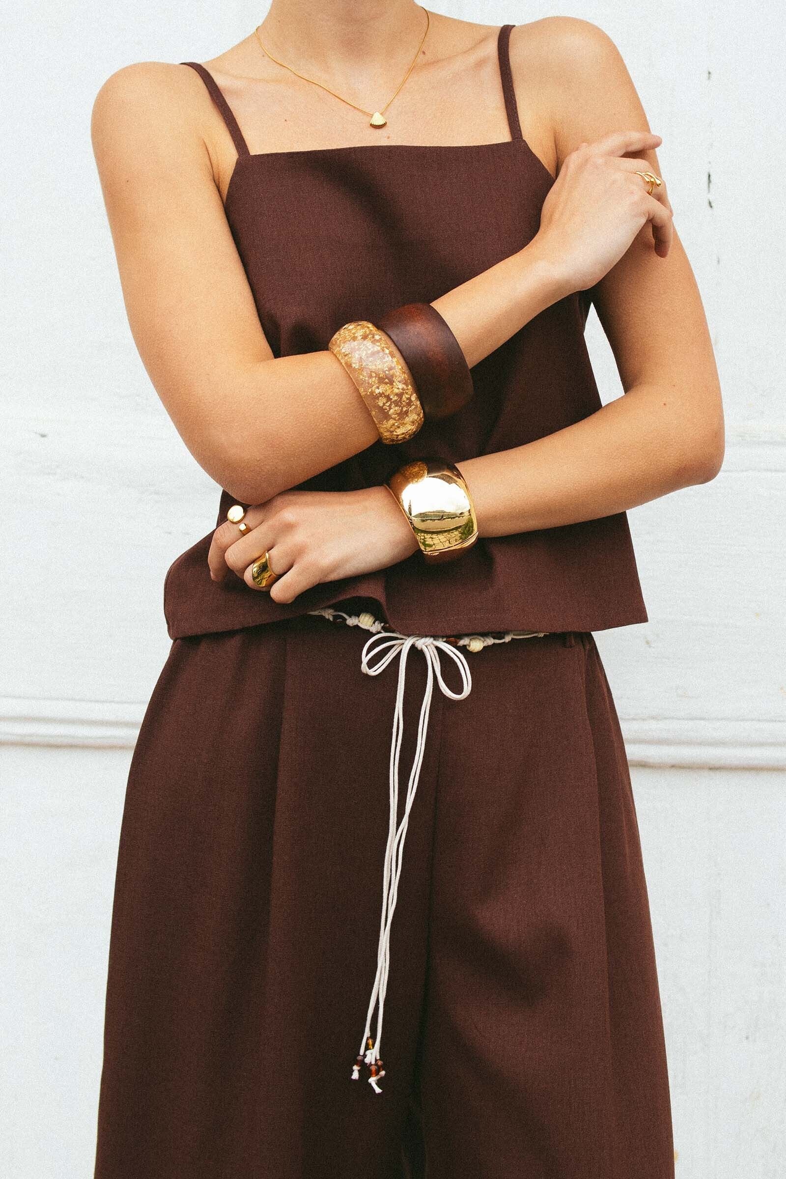 sku: MN-006 | Brand: MY NYMPH  | Size: XS/S M/L  | Colors: Коричневый  | Бренды MY NYMPH | Пляжная одежда | Title: Топ на регулируемых бретелях