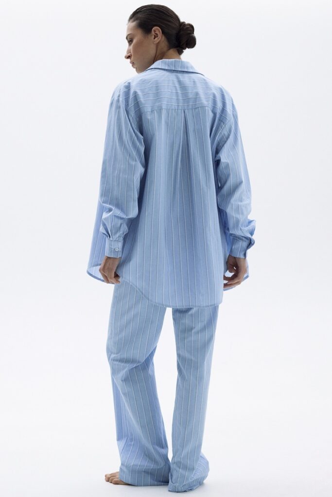 sku: 55492-1+55493-1 | Brand: Laete  | Size: 52 42 44 46 48 50  | Colors: Голубая полоска  | Бренды Laete | Домашняя одежда Пижамы | Title: Пижама с брюками