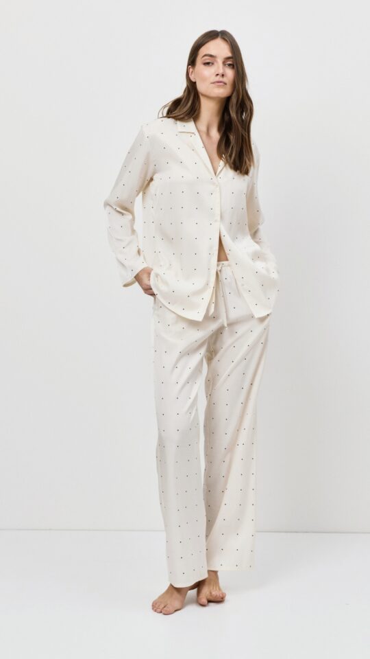 sku: ALBA | Brand: Aruelle  | Size: XSmall Small Medium Large XLarge XXLarge  | Colors: Экрю  | Бренды Aruelle | Домашняя одежда Пижамы | Title: Пижама с брюками ALBA