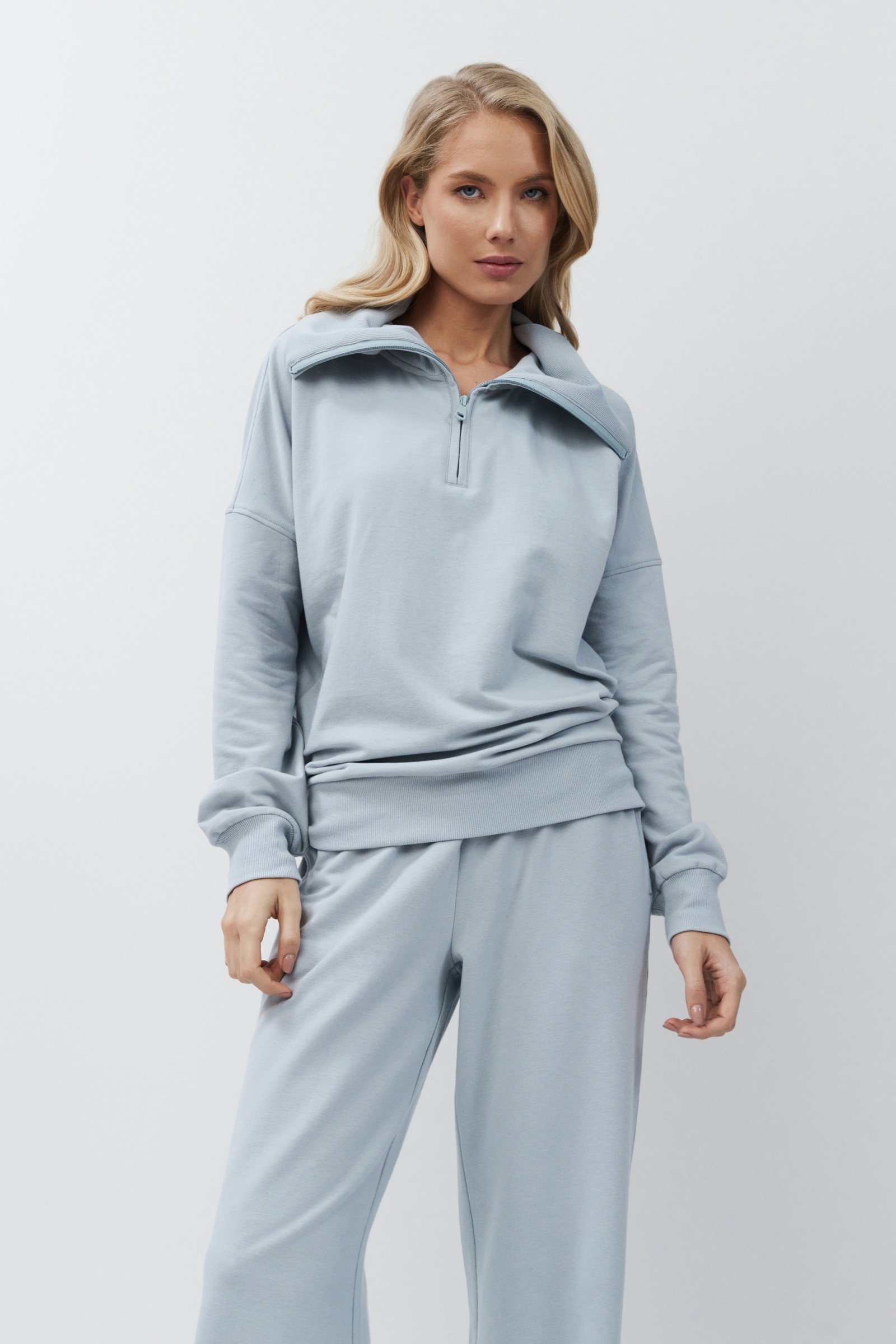 sku: BRISA SET | Brand: Aruelle | Size: XSmall Small Medium Large XLarge XXLarge | Colors: Серо-голубой | Бренды Aruelle | Домашняя одежда Костюмы | Title: Комплект с брюками BRISA SET