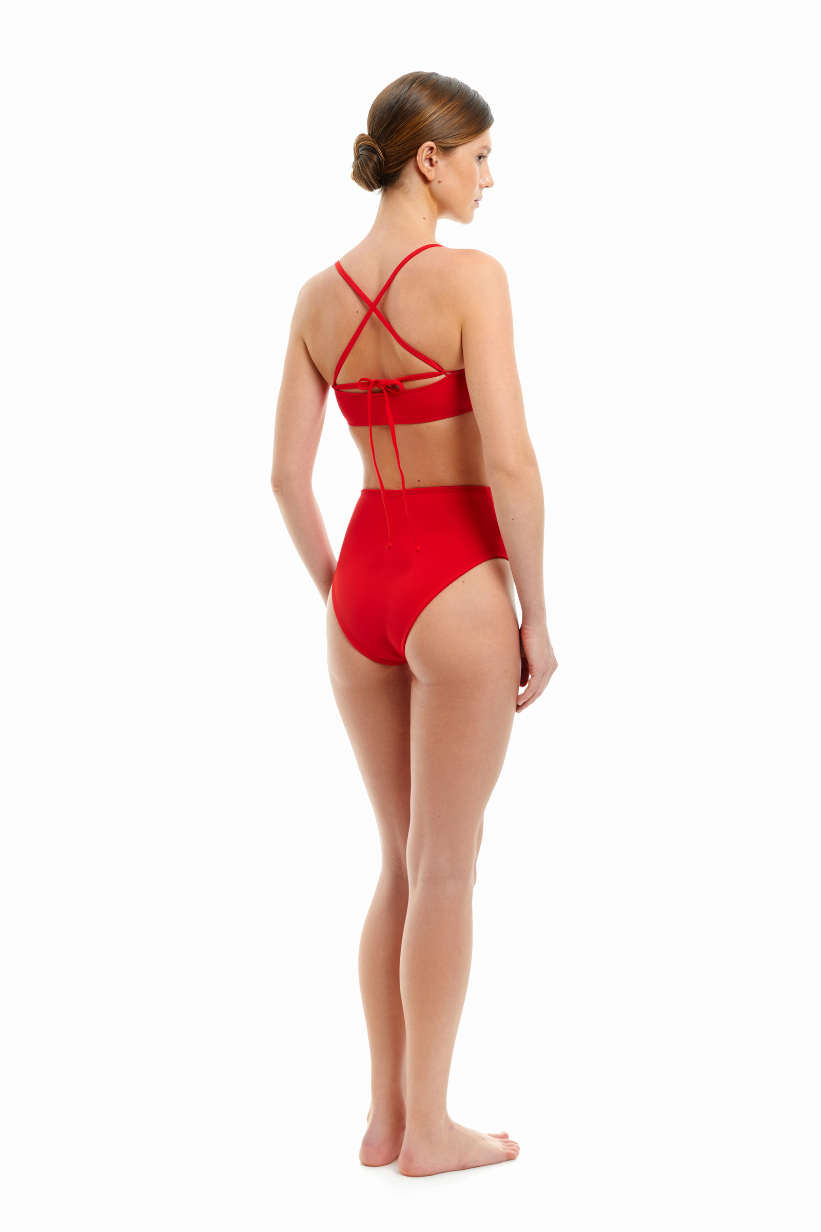 sku: MN-010 | Brand: MY NYMPH  | Size: XSmall Small Medium Large  | Colors: Красный  | Бренды MY NYMPH | Купальники Раздельные | Title: Топ ЭГЛА