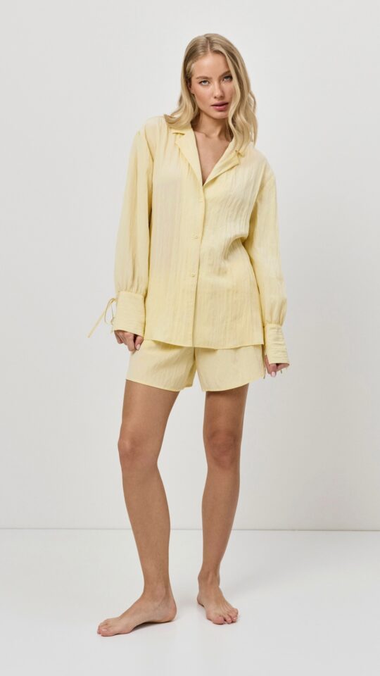 sku: SOLARA SET | Brand: Aruelle  | Size: XSmall Small Medium Large XLarge XXLarge  | Colors: Лимонный  | Бренды Aruelle | Домашняя одежда Костюмы | Title: Комплект с шортами SOLARA