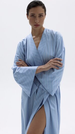sku: 55495-1 | Brand: Laete  | Size: 46/48 50/52 42/44  | Colors: Голубая полоска  | Бренды Laete | Домашняя одежда Халаты | Title: Халат