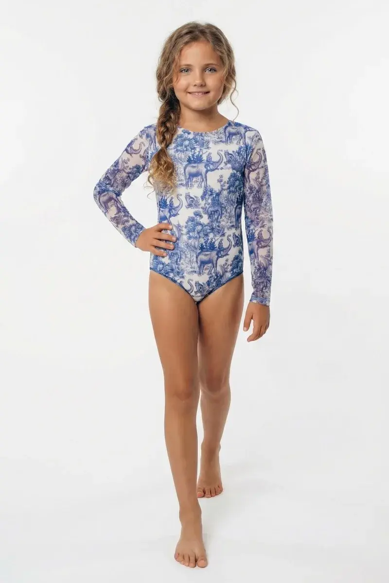sku: 21002315 | Brand: RoDaSoleil  | Size: 104 110 116 122 128 134 140 146  | Colors: Голубой  | Бренды RoDaSoleil | Детские купальники | Title: Слитный купальник ИНДИЯ