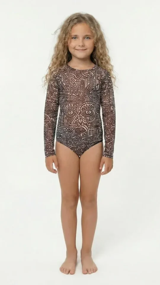 sku: 25002335 | Brand: RoDaSoleil  | Size: 104 110 116 122 128 134 140 146 152 158  | Colors: Цветной  | Бренды RoDaSoleil | Детские купальники | Title: Слитный купальник DOODLING