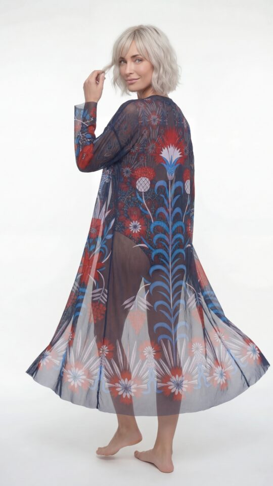 sku: 26002737 | Brand: RoDaSoleil  | Size: Onesize  | Colors: Цветной  | Бренды RoDaSoleil | Пляжная одежда | Title: Халат СРЕДНЕВЕКОВЬЕ Розы