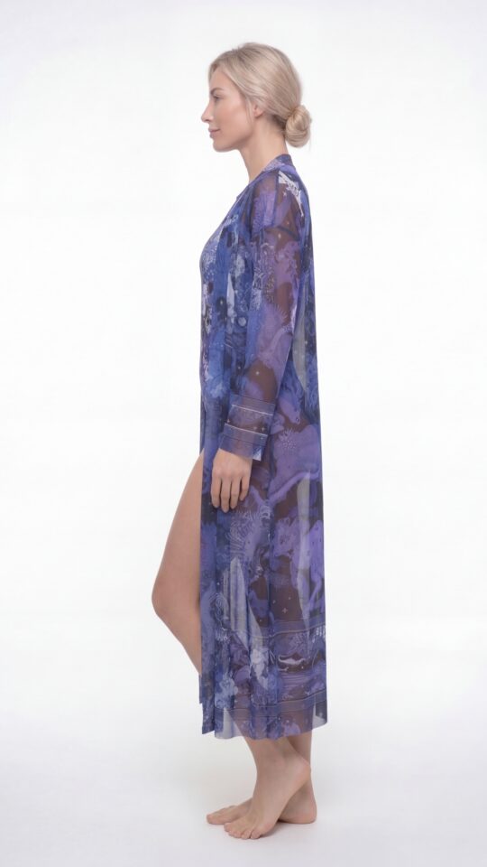 sku: 26002753 | Brand: RoDaSoleil  | Size: Onesize  | Colors: Цветной  | Бренды RoDaSoleil | Пляжная одежда | Title: Халат ЧЕРНИЧНЫЕ НОЧИ