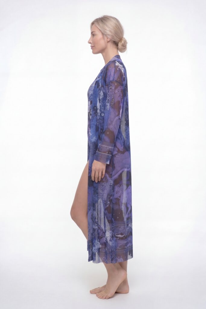sku: 26002753 | Brand: RoDaSoleil  | Size: Onesize  | Colors: Цветной  | Бренды RoDaSoleil | Пляжная одежда | Title: Халат ЧЕРНИЧНЫЕ НОЧИ
