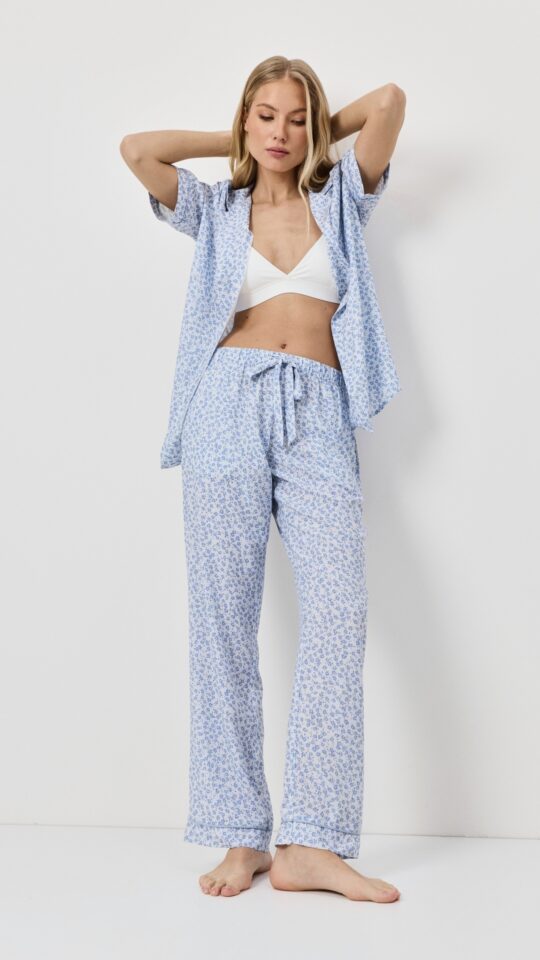 sku: LULLABY | Brand: Aruelle  | Size: XSmall Small Medium Large XLarge XXLarge  | Colors: Светло-Голубой  | Бренды Aruelle | Домашняя одежда Пижамы | Title: Пижама с брюками LULLABY