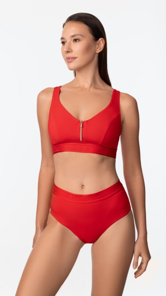 sku: SP2605-Z-HWB | Brand: Marc Andre  | Size: 36 38 40 42 44  | Colors: Красный  | Бренды Marc&Andre | Купальники Раздельные | Title: Трусы UPDATE ZIPPER