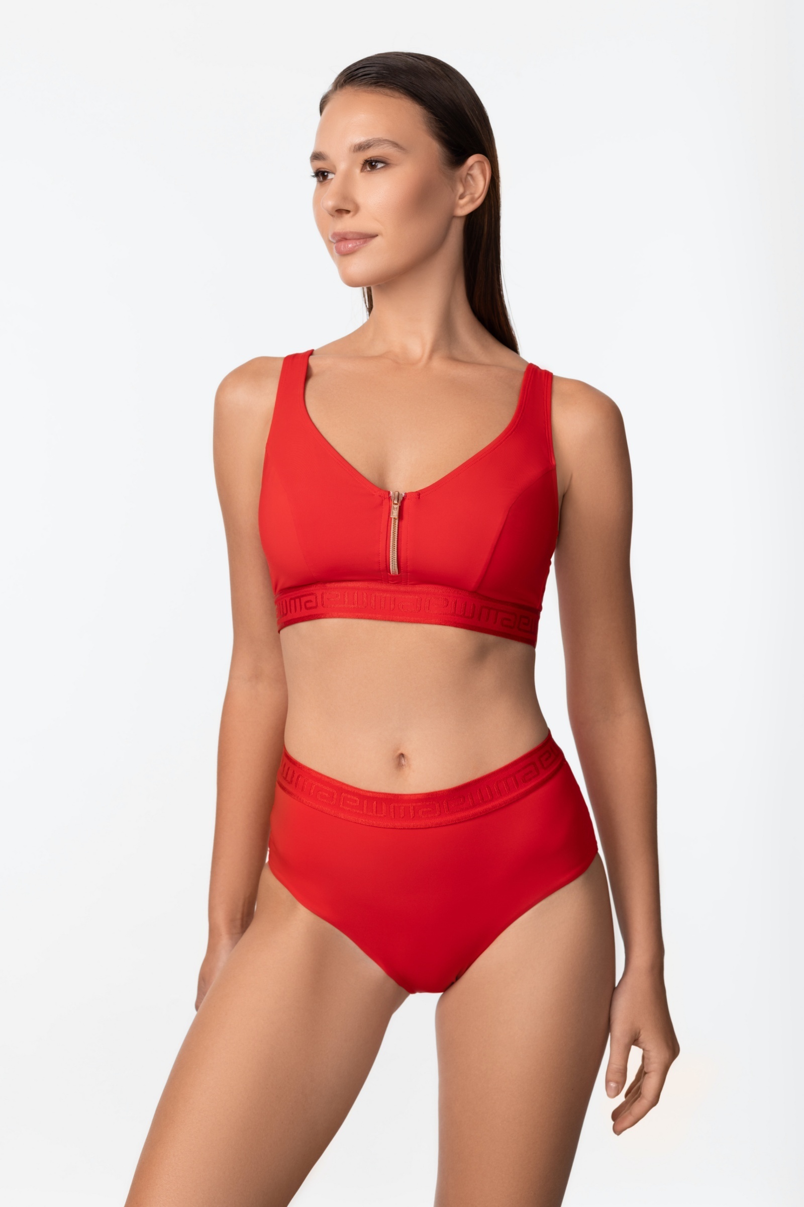 sku: SP2605-Z-HWB | Brand: Marc Andre  | Size: 36 38 40 42 44  | Colors: Красный  | Бренды Marc&Andre | Купальники Раздельные | Title: Трусы UPDATE ZIPPER