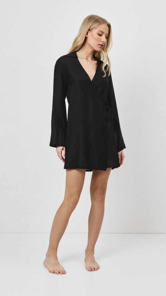 sku: NOIR | Brand: Aruelle  | Size: XSmall Small Medium Large XLarge XXLarge  | Colors: Черный  | Бренды Aruelle | Домашняя одежда Платья | Title: Платье NOIR