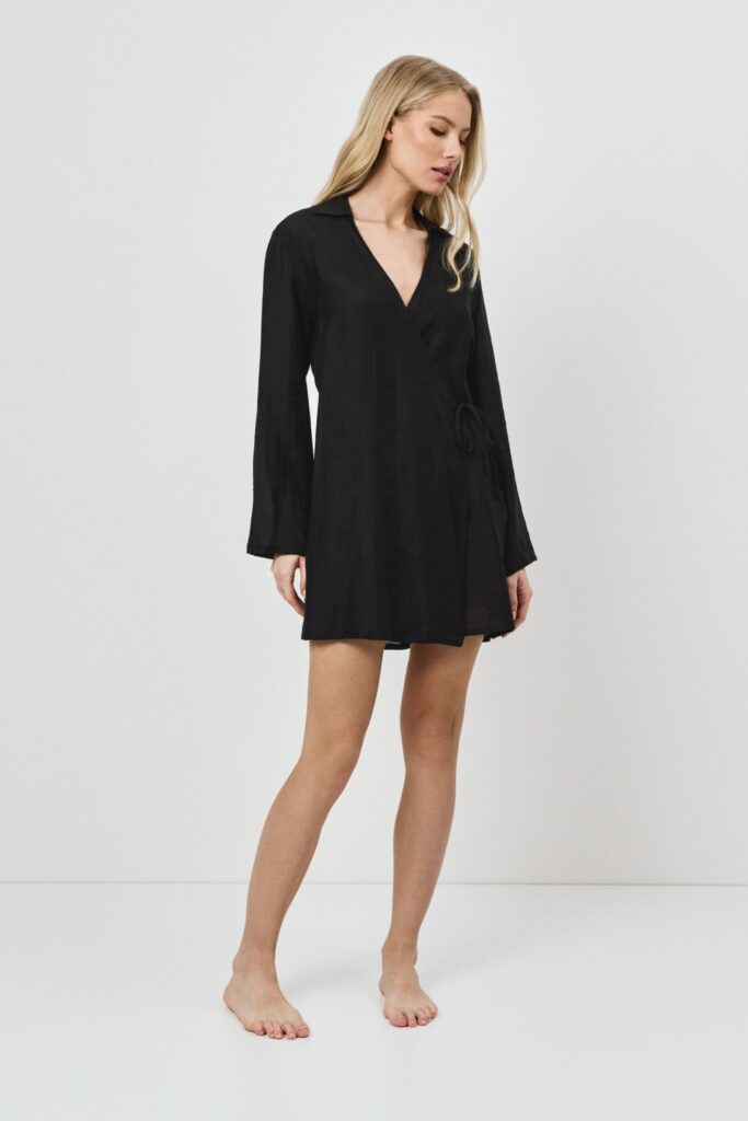 sku: NOIR | Brand: Aruelle  | Size: XSmall Small Medium Large XLarge XXLarge  | Colors: Черный  | Бренды Aruelle | Домашняя одежда Платья | Title: Платье NOIR