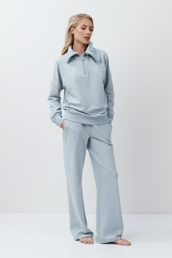 sku: BRISA SET | Brand: Aruelle | Size: XSmall Small Medium Large XLarge XXLarge | Colors: Серо-голубой | Бренды Aruelle | Домашняя одежда Костюмы | Title: Комплект с брюками BRISA SET