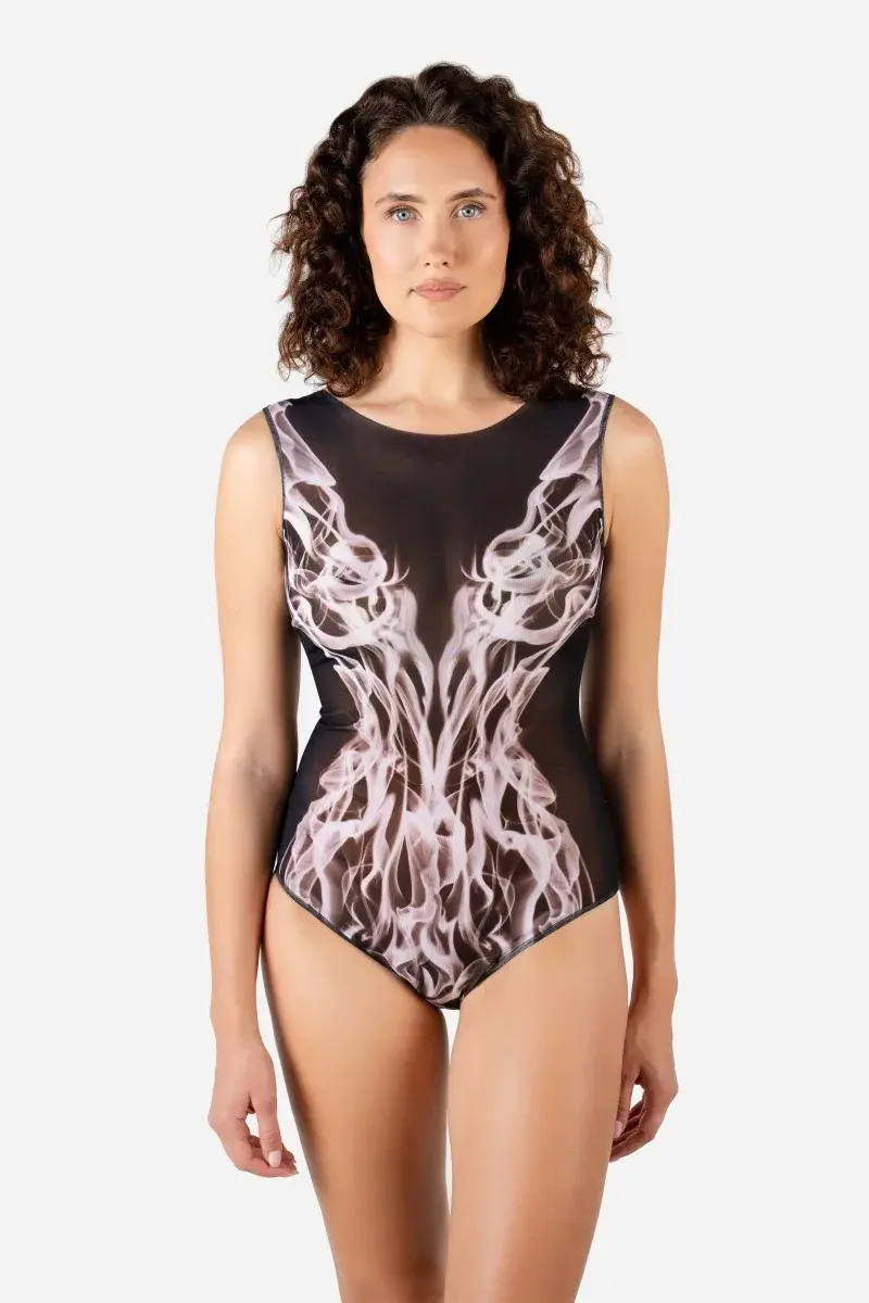 sku: 24001172 | Brand: RoDaSoleil  | Size: XSmall Small Medium Large XLarge  | Colors: Цветной  | Бренды RoDaSoleil | Купальники Слитные | Title: Слитный купальник ДЫМ