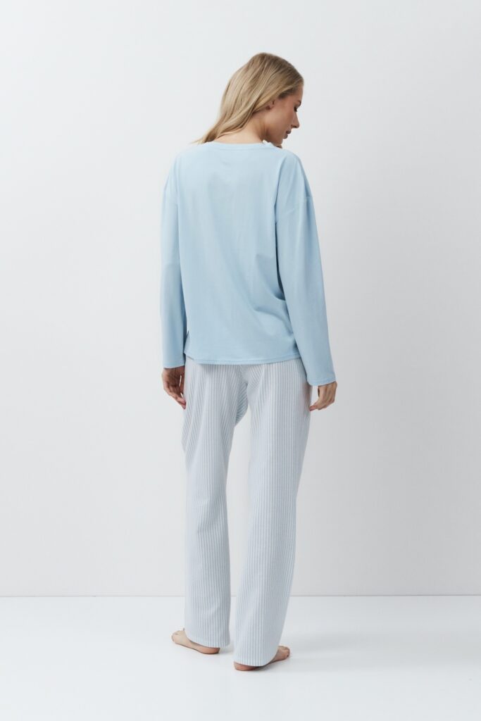 sku: BONNIE | Brand: Aruelle  | Size: XSmall Small Medium Large XLarge XXLarge  | Colors: Голубой  | Бренды Aruelle | Домашняя одежда Пижамы | Title: Пижама с брюками BONNIE