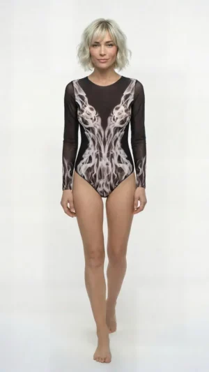 sku: 24001072 | Brand: RoDaSoleil  | Size: XSmall Small Medium Large XLarge  | Colors: Цветной  | Бренды RoDaSoleil | Купальники Слитные | Title: Слитный купальник ДЫМ