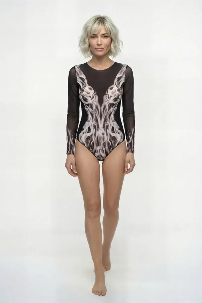 sku: 24001072 | Brand: RoDaSoleil  | Size: XSmall Small Medium Large XLarge  | Colors: Цветной  | Бренды RoDaSoleil | Купальники Слитные | Title: Слитный купальник ДЫМ