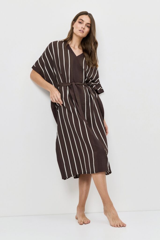 sku: CEDAR | Brand: Aruelle  | Size: XSmall Small Medium Large XLarge XXLarge  | Colors: Шоколадный/Молочный  | Бренды Aruelle | Домашняя одежда Платья | Пляжная одежда | Title: Платье CEDAR