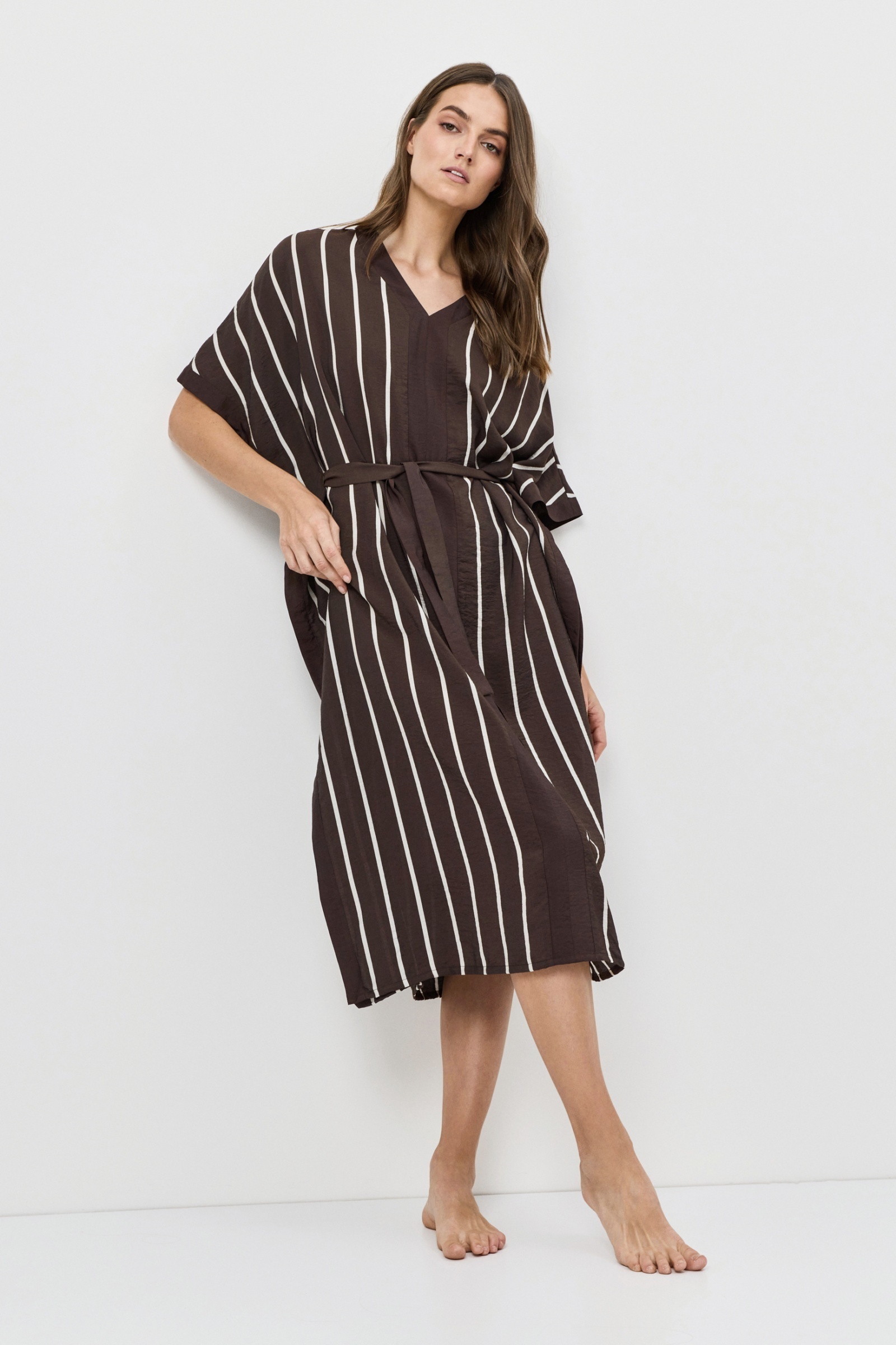 sku: CEDAR | Brand: Aruelle  | Size: XSmall Small Medium Large XLarge XXLarge  | Colors: Шоколадный/Молочный  | Бренды Aruelle | Домашняя одежда Платья | Пляжная одежда | Title: Платье CEDAR