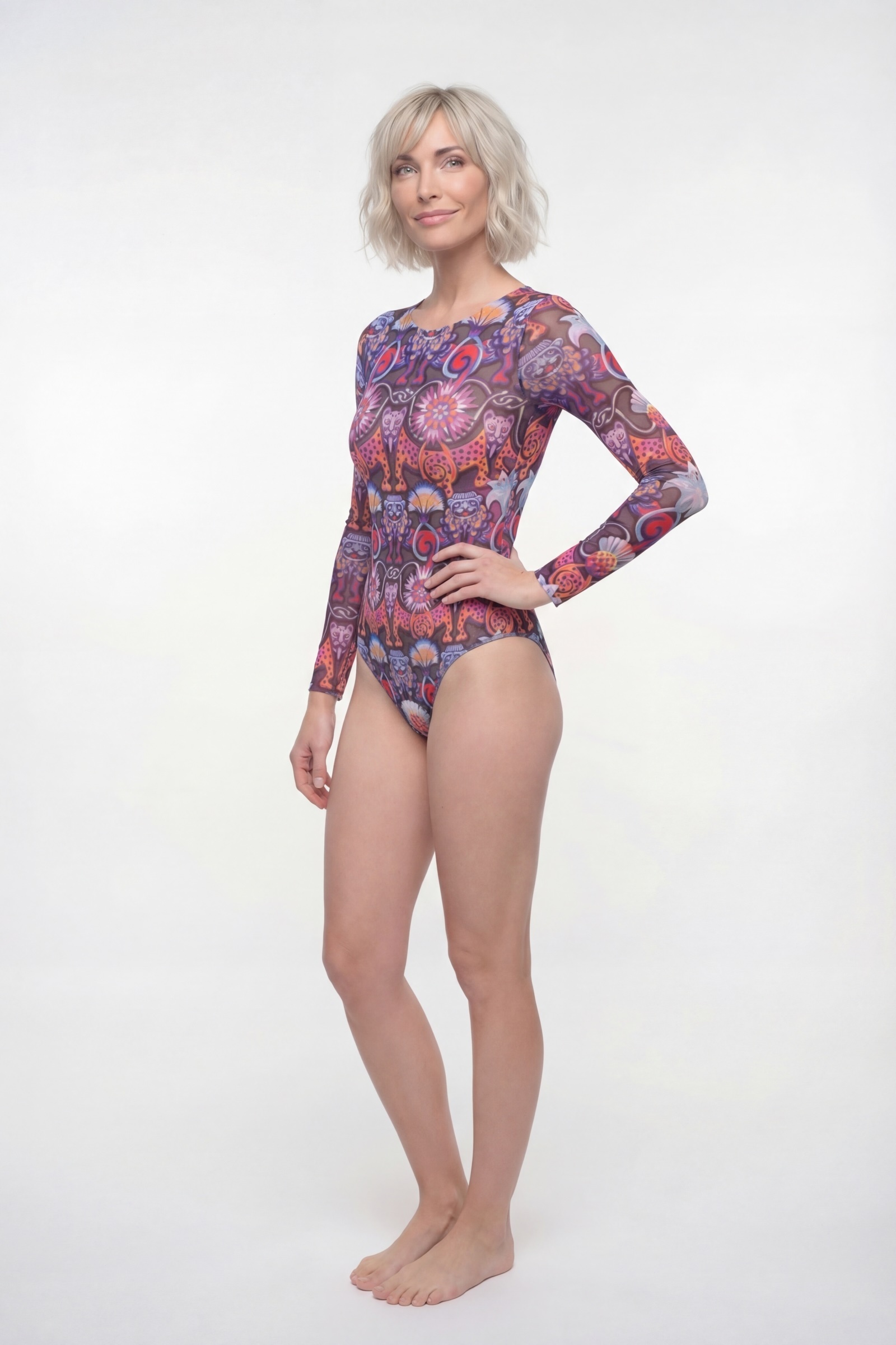 sku: 26001023 | Brand: RoDaSoleil  | Size: XSmall Small Medium Large XLarge  | Colors: Цветной  | Бренды RoDaSoleil | Купальники Слитные | Title: Слитный купальник СРЕДНЕВЕКОВЬЕ Серый