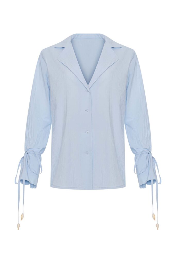 sku: MN-001 | Brand: MY NYMPH  | Size: XS/S M/L  | Colors: Голубой  | Бренды MY NYMPH | Пляжная одежда | Title: Удлиненная блузка