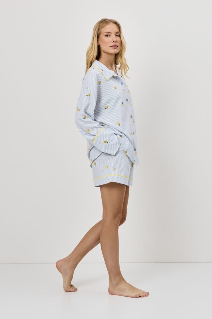 sku: LENORA | Brand: Aruelle  | Size: Small Medium Large XLarge XXLarge  | Colors: Светло-Голубой  | Бренды Aruelle | Домашняя одежда Пижамы | Title: Пижама с шортами LENORA
