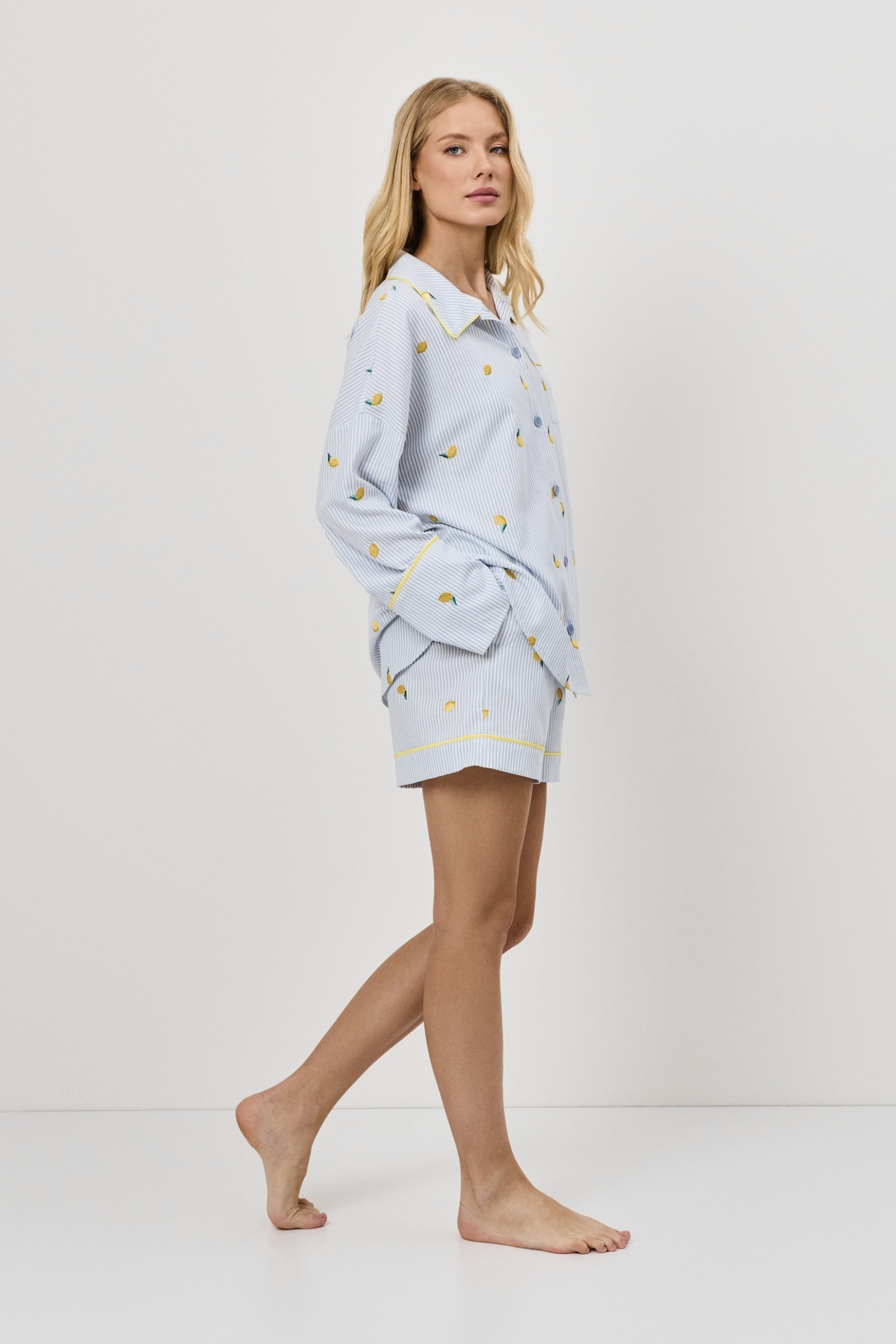 sku: LENORA | Brand: Aruelle  | Size: Small Medium Large XLarge XXLarge  | Colors: Светло-Голубой  | Бренды Aruelle | Домашняя одежда Пижамы | Title: Пижама с шортами LENORA