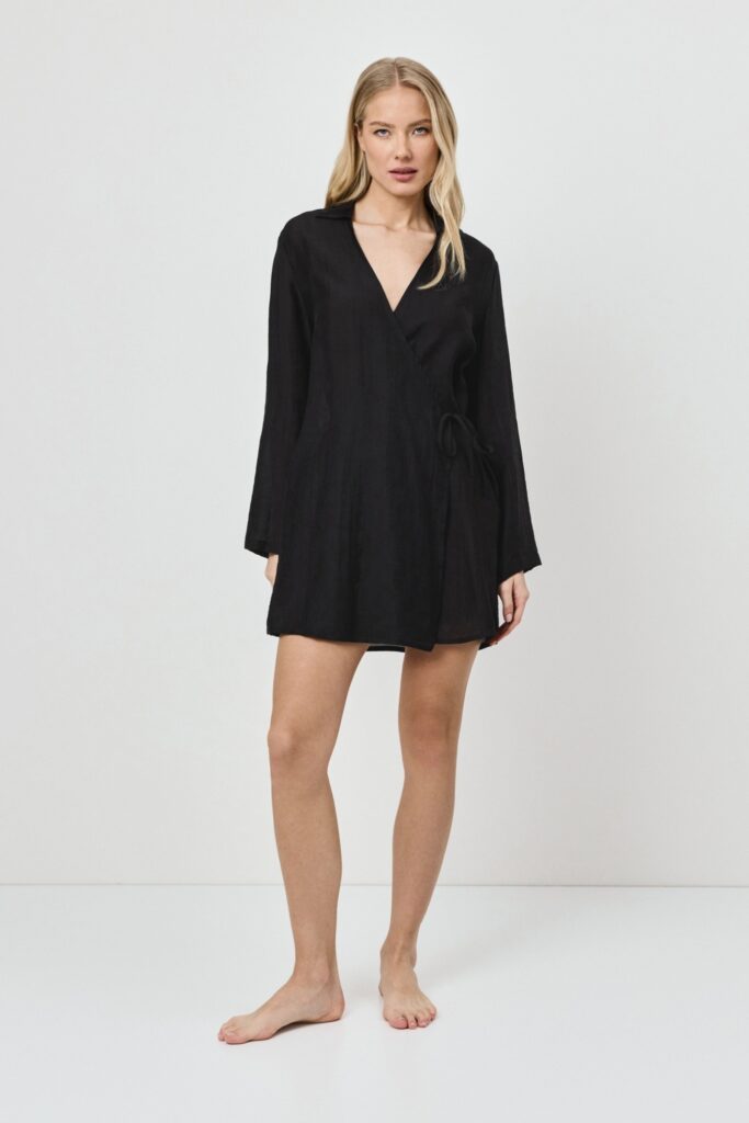 sku: NOIR | Brand: Aruelle  | Size: XSmall Small Medium Large XLarge XXLarge  | Colors: Черный  | Бренды Aruelle | Домашняя одежда Платья | Title: Платье NOIR
