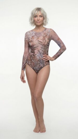 Слитный купальник ОЛИВКИ