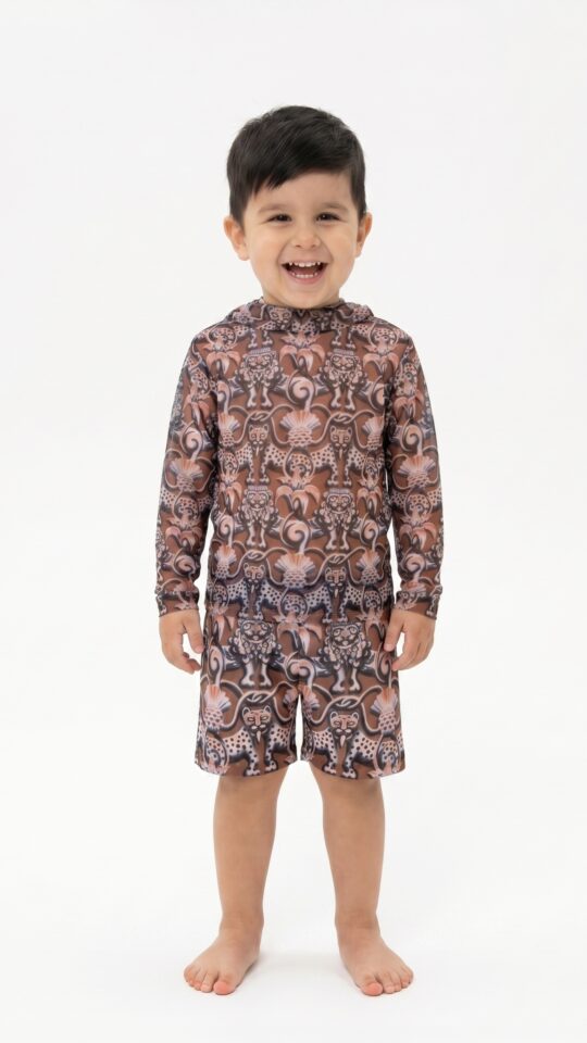 sku: 26002214 | Brand: RoDaSoleil  | Size: 104 110 116 122 128 134 140 146 152 158  | Colors: Цветной  | Бренды RoDaSoleil | Детские купальники | Title: Шорты детские СРЕДНЕВЕКОВЬЕ Коричневый