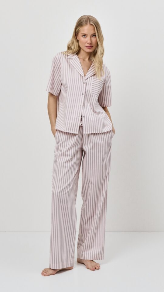 sku: ELOW | Brand: Aruelle  | Size: XSmall Small Medium Large XLarge  | Colors: Светло-розовый/Капучино  | Бренды Aruelle | Домашняя одежда Пижамы | Title: Пижама с брюками ELOW