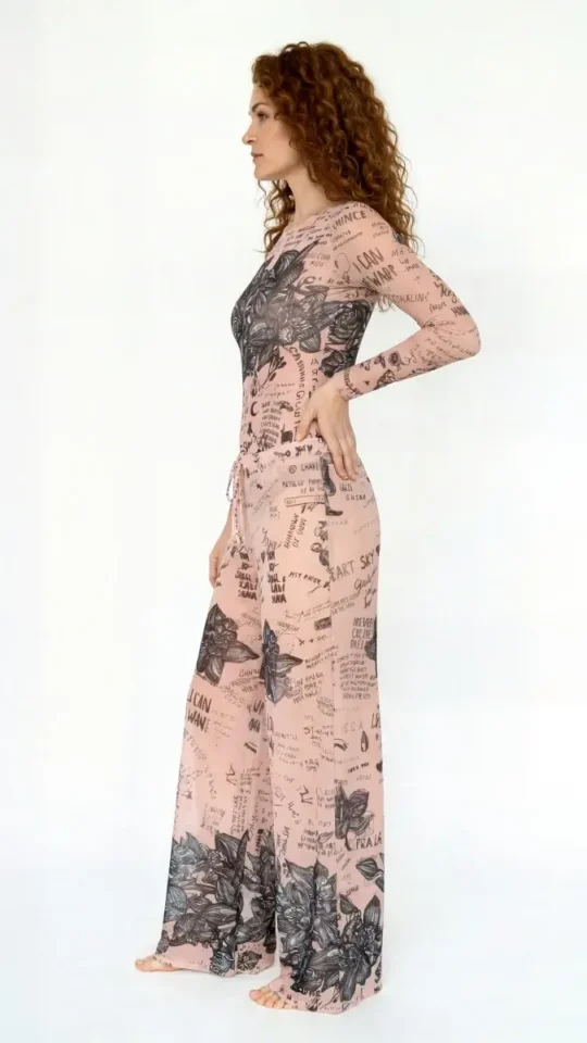 sku: 24002031 | Brand: RoDaSoleil  | Size: Onesize  | Colors: Нюд  | Бренды RoDaSoleil | Пляжная одежда | Title: Брюки ТАТУ БОДИ-АРТ