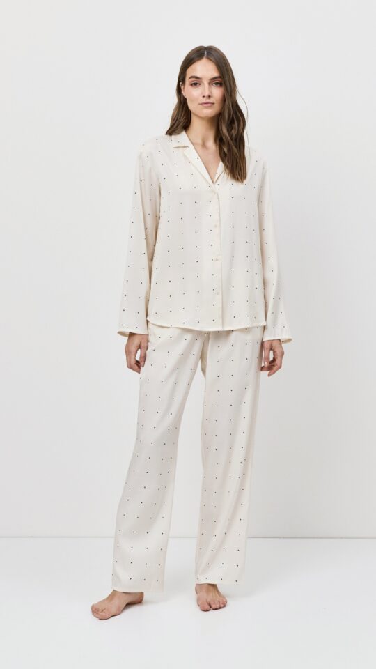 sku: ALBA | Brand: Aruelle  | Size: XSmall Small Medium Large XLarge XXLarge  | Colors: Экрю  | Бренды Aruelle | Домашняя одежда Пижамы | Title: Пижама с брюками ALBA