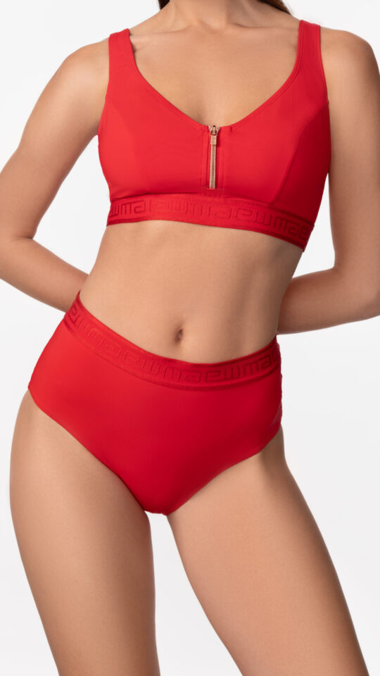 sku: SP2605-Z-HWB | Brand: Marc Andre  | Size: 36 38 40 42 44  | Colors: Красный  | Бренды Marc&Andre | Купальники Раздельные | Title: Трусы UPDATE ZIPPER