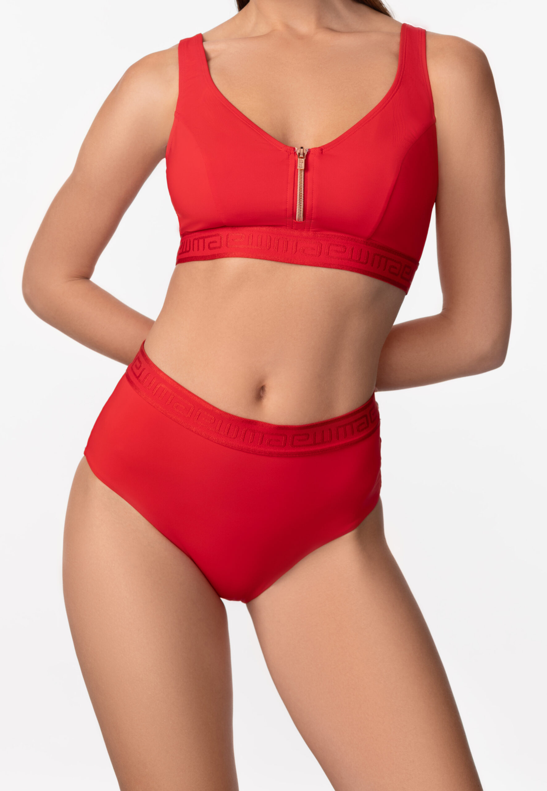 sku: SP2605-Z-HWB | Brand: Marc Andre  | Size: 36 38 40 42 44  | Colors: Красный  | Бренды Marc&Andre | Купальники Раздельные | Title: Трусы UPDATE ZIPPER